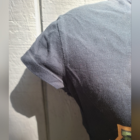 Vintage Vinyl Kiss ARMY black & cammo t-shirt szL/M - Picture 4 of 4